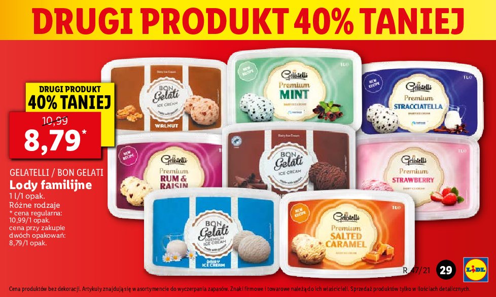 Lody Premium Salted Caramel Gelatelli Cena Promocje Opinie