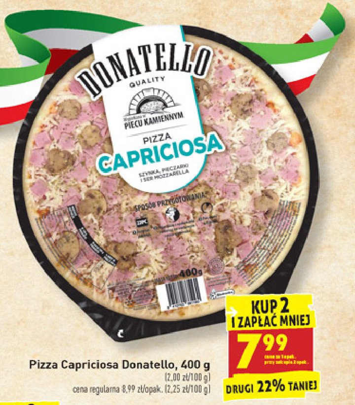 Pizza Capriciosa Donatello Pizza Cena Promocje Opinie Sklep