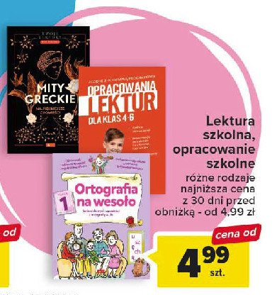 Opracowania Lektur Szkolnych Dla Klas 4 6 Cena Promocje Opinie