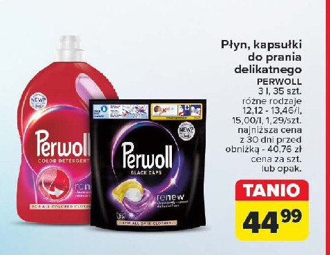 Kapsułki do prania Perwoll renew black cena promocje opinie