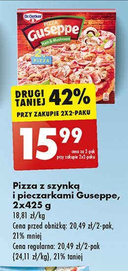 Pizza Z Szynk I Pieczarkami Dr Oetker Guseppe Cena Promocje