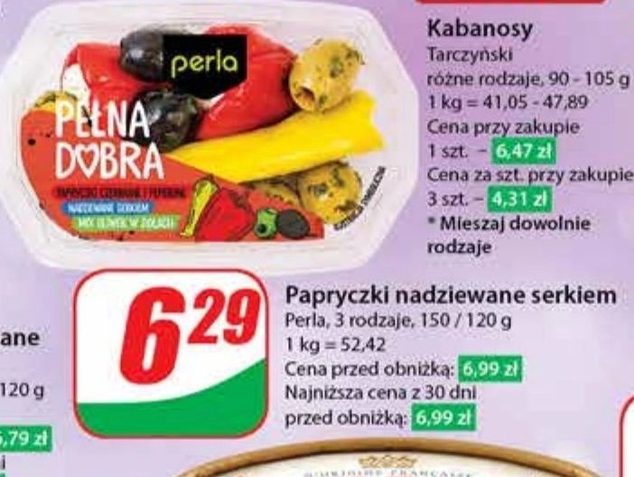 Antipasti Papryczki Nadziewane Serkiem Mix Perla Cena Promocje