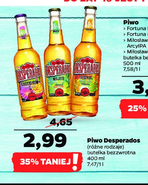 Piwo Desperados Exotic Rum Cena Promocje Opinie Sklep Blix Pl