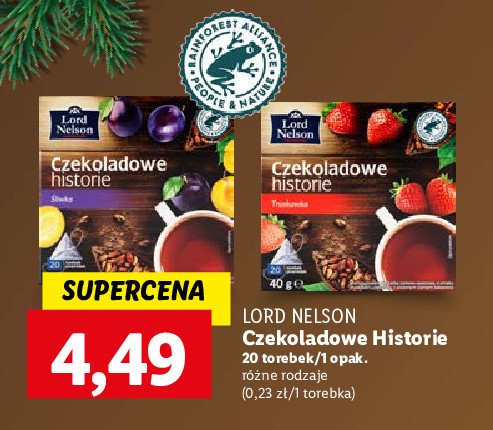 Herbata Truskawka Lord Nelson Czekoladowe Historie Cena Promocje