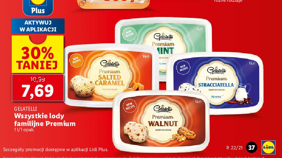 Lody Premium Salted Caramel Gelatelli Cena Promocje Opinie