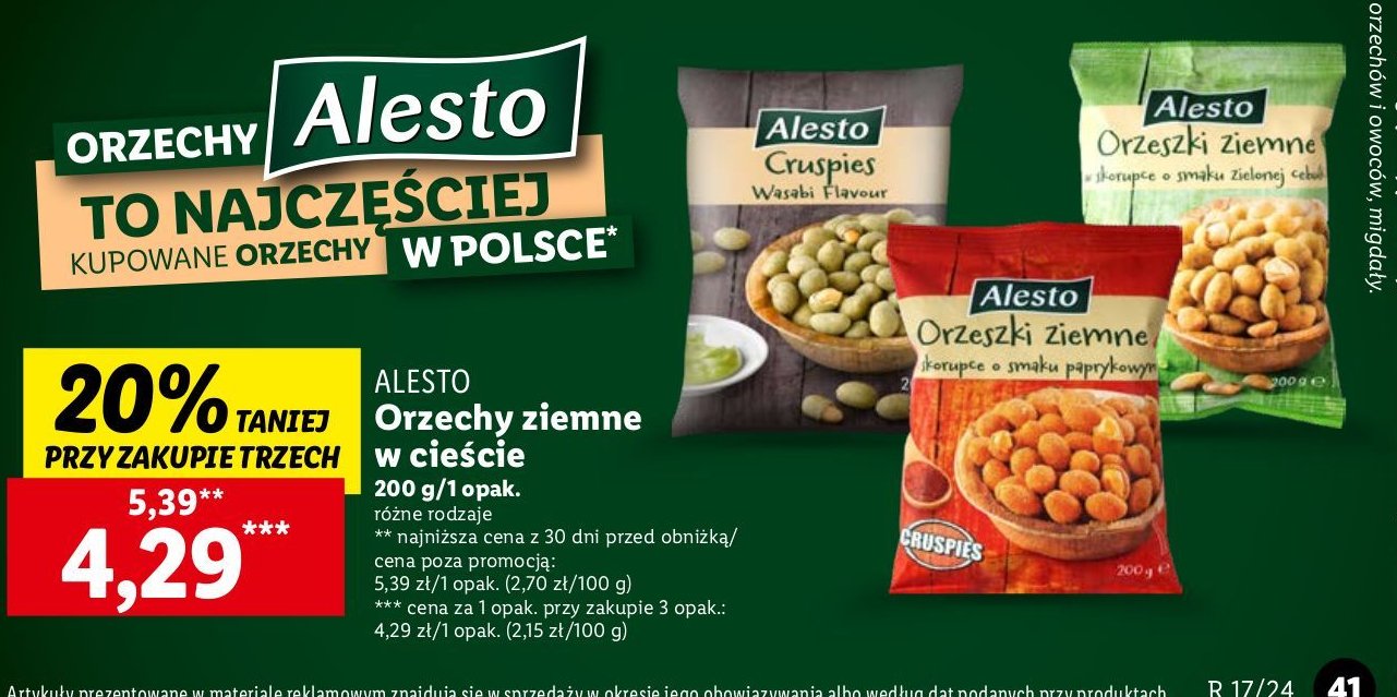 Orzeszki Ziemne W Cie Cie Zielona Cebulka Alesto Cena Promocje