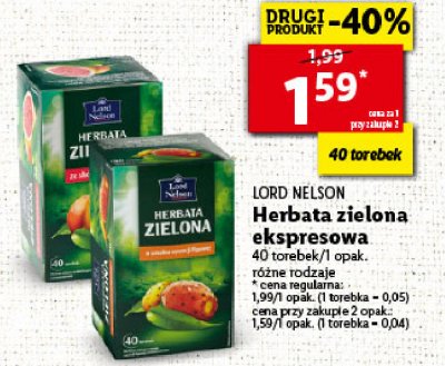 Herbata Zielona O Smaku Opuncji Figowej Lord Nelson Cena Promocje