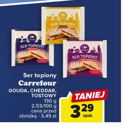 Ser Topiony Tostowy Carrefour Classic Cena Promocje Opinie