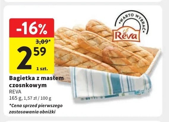 Bagietka z masłem czosnkowym Reva cena promocje opinie sklep