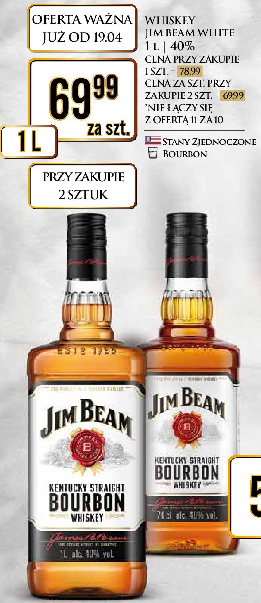 Bourbon Jim Beam Bourbon Cena Promocje Opinie Sklep Blix Pl