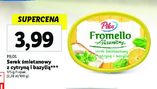 Serek Mietanowy Z Cytryn I Bazyli Pilos Fromello Cena Promocje