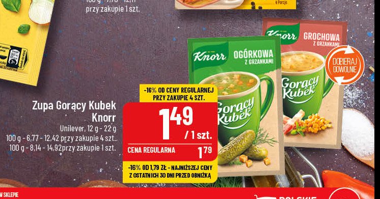 Sos Mietanowy Z Zielonym Pieprzem Knorr Menu Ze Smakiem Cena