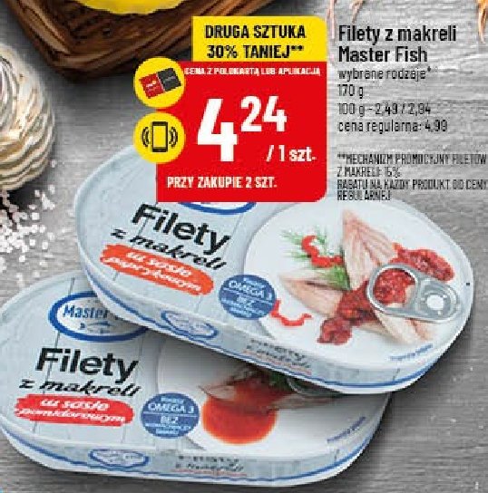 Filety Z Makreli W Sosie Pomidorowym Master Fish Cena Promocje