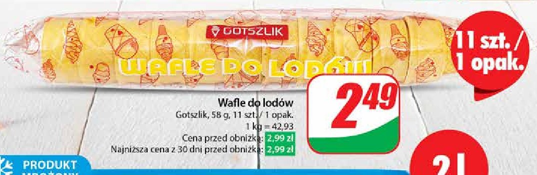 Wafle do lodów Gotszlik cena promocje opinie sklep Blix pl