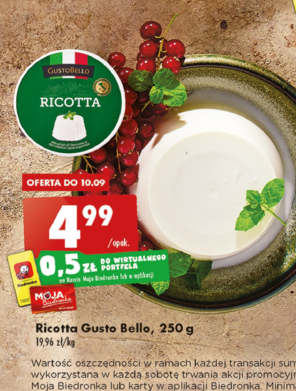 Ser Ricotta Gustobello Cena Promocje Opinie Sklep Blix Pl