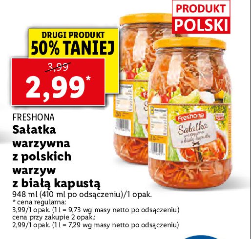 Sa Atka Z Bia Ej Kapusty Freshona Cena Promocje Opinie Sklep