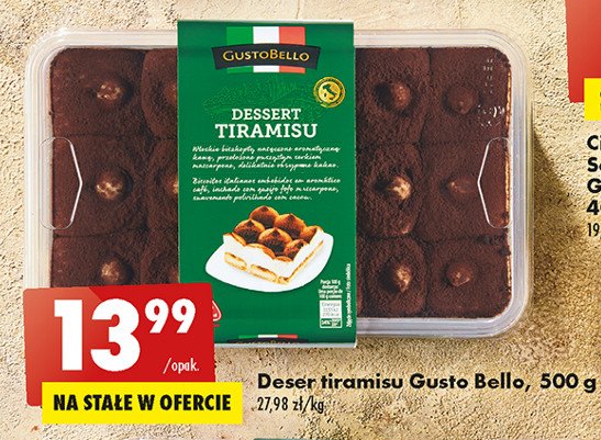 Deser Tiramisu Gustobello Biedronka Cena Promocje Opinie Blix