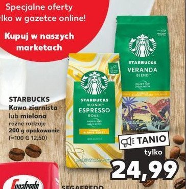 Kawa Starbucks Blonde Espresso Blonde Roast Cena Promocje Opinie