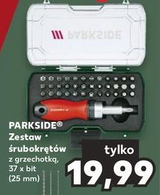 Zestaw śrubokrętów z grzechotką Parkside cena promocje opinie