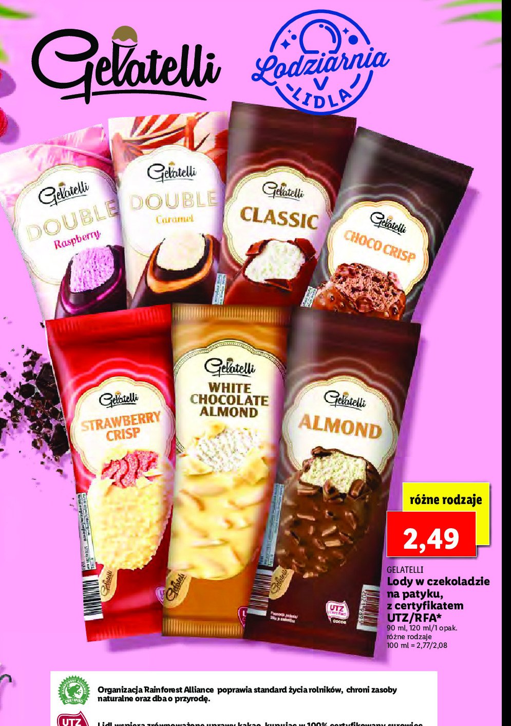 Lody Choco Crisp Gelatelli Cena Promocje Opinie Sklep Blix Pl