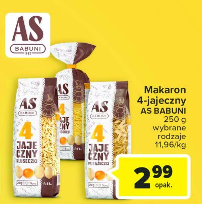 Makaron 4 Jajeczny Kluseczki As Babuni Cena Promocje Opinie