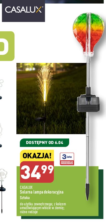 Lampa Solarna Ogrodowa Casalux Cena Promocje Opinie Sklep Blix Pl