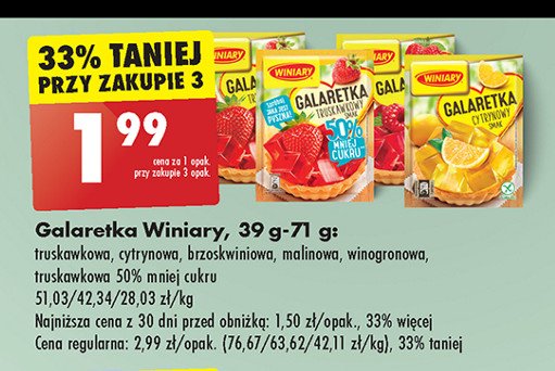 Galaretka Truskawkowa Mniej Cukru Winiary Galaretka Cena