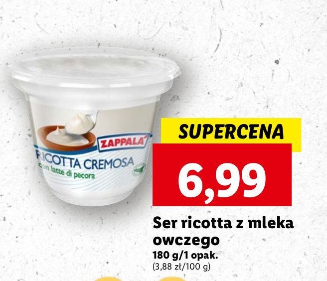 Ser Ricotta Z Mleka Owczego Zappala Cena Promocje Opinie Sklep