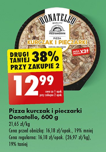 Pizza Kurczak I Pieczarki Donatello Pizza Cena Promocje Opinie