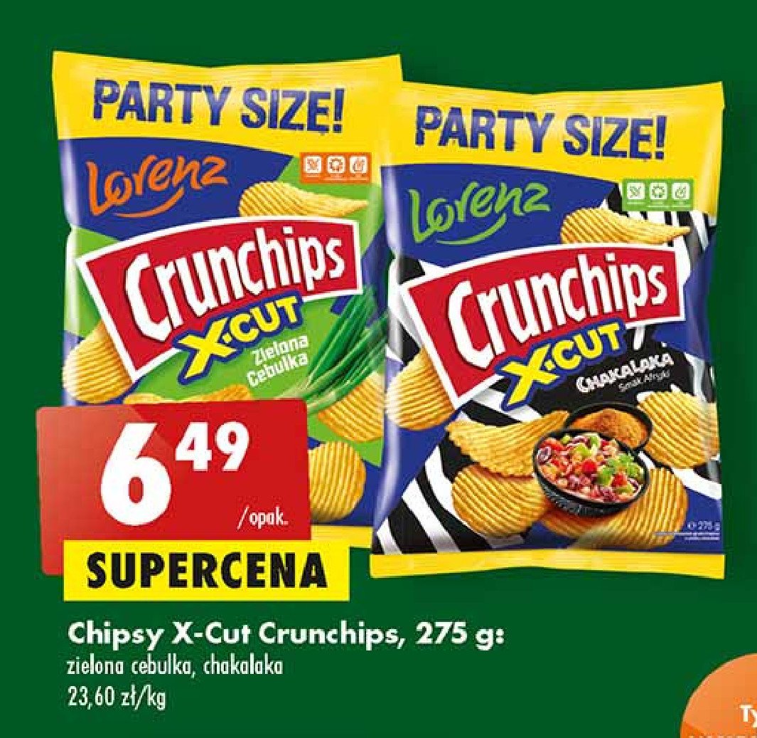 Chipsy Zielona Cebulka Crunchips Lorenz Cena Promocje Opinie