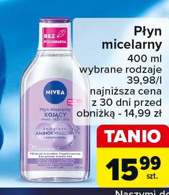 Płyn micelarny kojący Nivea visage promocja