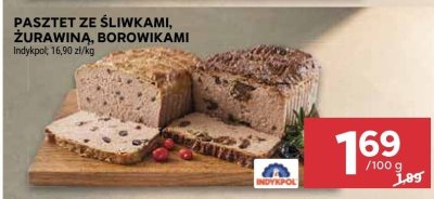 Pasztet ze śliwkami, żurawiną, borówkami Indykpol promocja w Stokrotka
