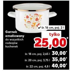 Garnek emaliowany 4.8 l promocja w Kaufland