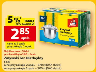 Zmywaki Jan Niezbędny 5 szt. promocja w Auchan
