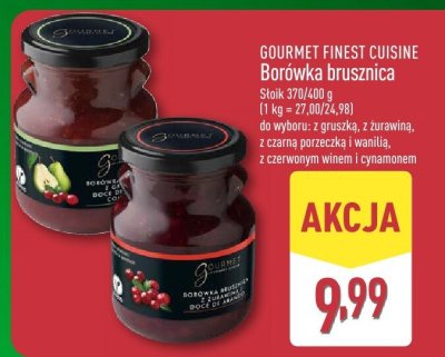 Borówka brusznica Gourmet Finest Cuisine promocja w Aldi