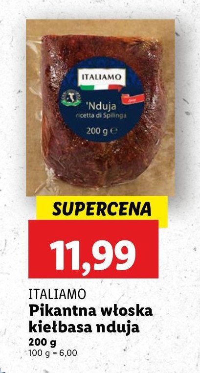 Kie艂basa w艂oska pikantna nduja Italiamo promocja
