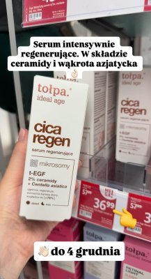 Serum regenerujące ideal age cica regen  promocja w Rossmann