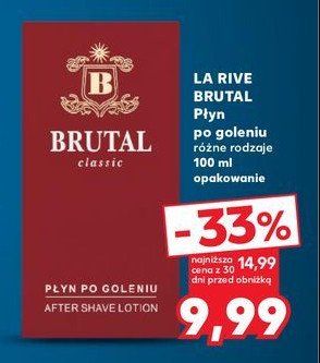 Płyn po goleniu Brutal classic promocja