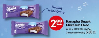 Kanapka Snack Milka lub Oreo promocja w Żabka