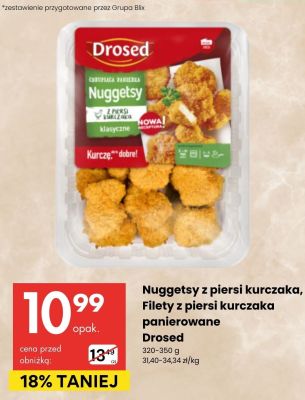 Nuggetsy z piersi kurczaka Drosed promocja w Delikatesy Centrum