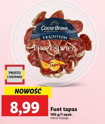 Fuet tapas Costa brava promocja