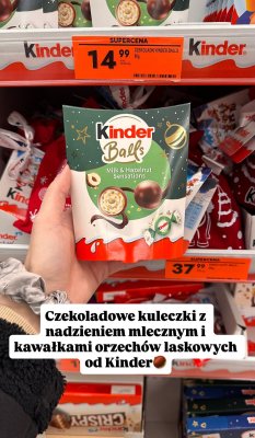 Czekoladki Kinder Balls Milk & Hazelnut Sensations promocja w Biedronka