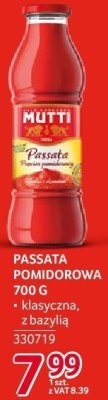 Passata pomidorowa Mutti 700g promocja w Selgros