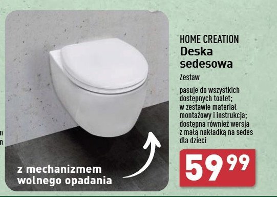 Deska sedesowa biała Home creation promocja