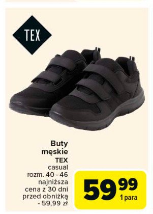 Buty męskie rozm. 40-46 Tex promocja w Carrefour