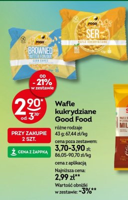 Wafle kukurydziane Good Food różne rodzaje promocja w Żabka