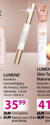 Bronzer Lumene Skin Tone Perfector Natural Glow bronzer w kremie do twarzy, różne odcienie, 5 ml promocja w Hebe