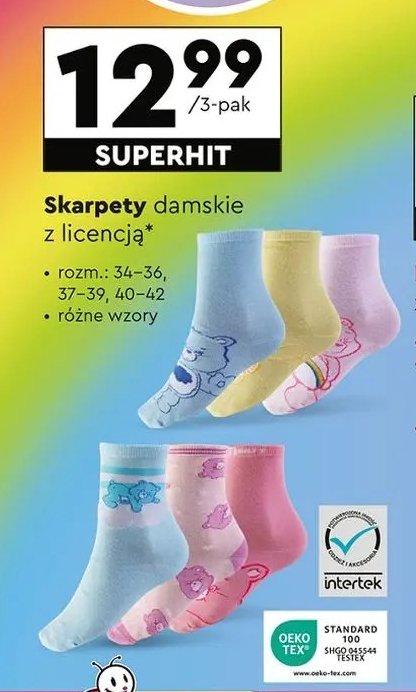 Skarpety troskliwe misie 37-39 promocja w Biedronka