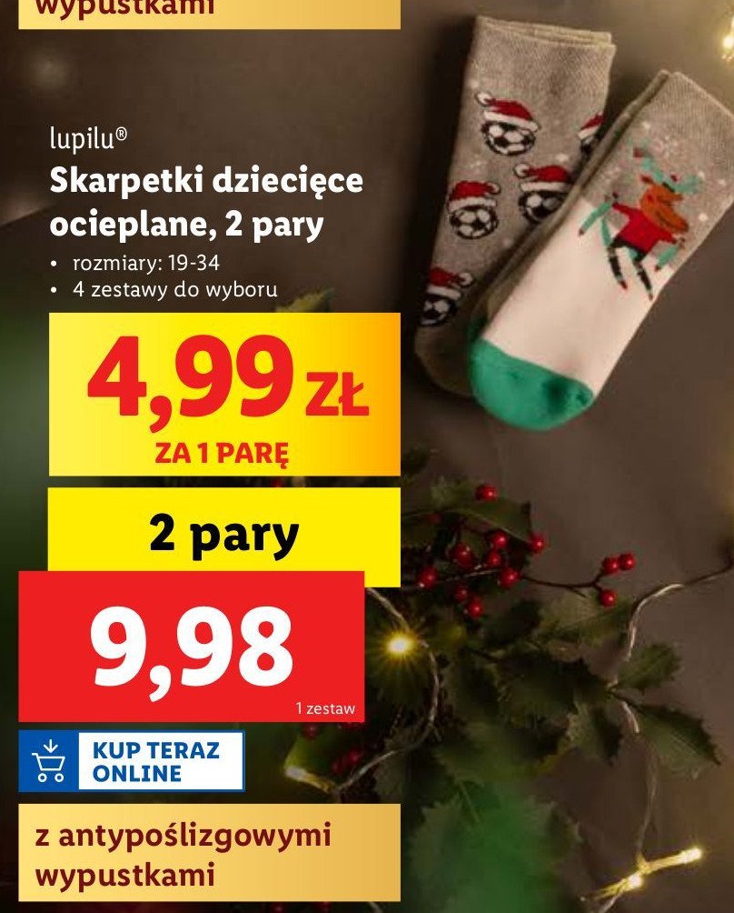 Skarpetki dziecięce Lupilu promocja