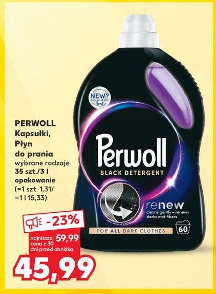 Kapsułki do prania kolorowego Perwoll renew color promocja
